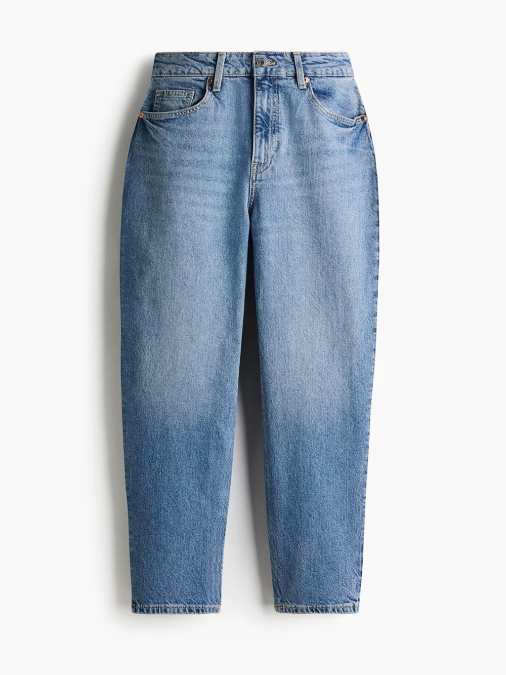 MOM SLIM FIT HIGH WAIST ANKLE JEANS